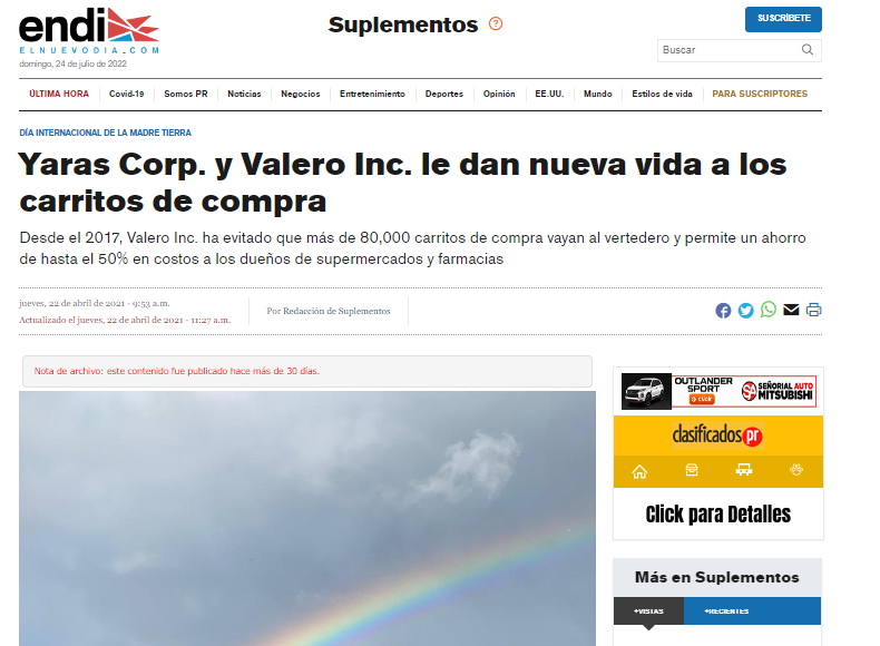 La campaña de publicidad multi-canal para el Dia del Planeta de Yaras Corp y Valero Inc